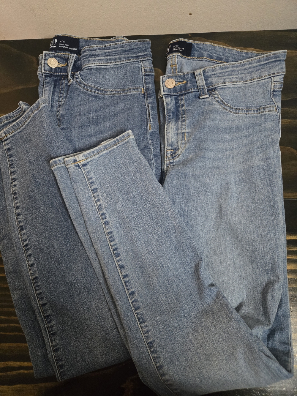 GAP Women's Skinny Jeans — Twin Light & Medium Blue Washes